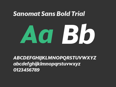 Sanomat Sans Bold Trial