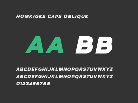 Homkiges Caps Oblique