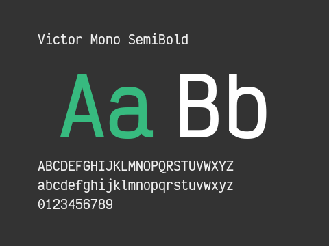 Victor Mono SemiBold