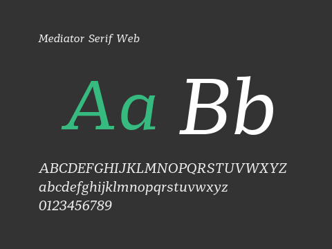 Mediator Serif Web