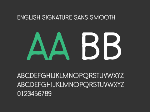 English Signature Sans Smooth