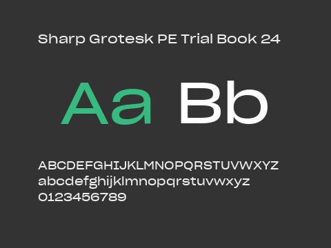 Sharp Grotesk PE Trial Book 24