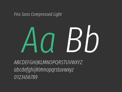 Fira Sans Compressed Light