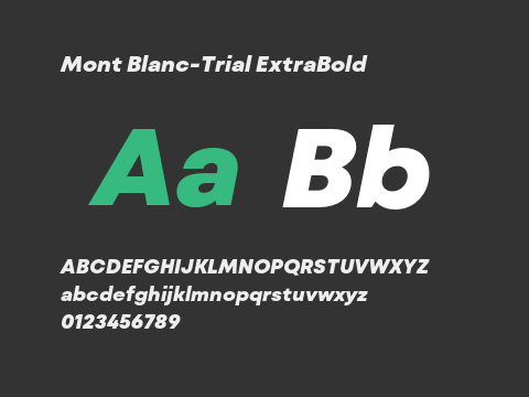 Mont Blanc-Trial ExtraBold