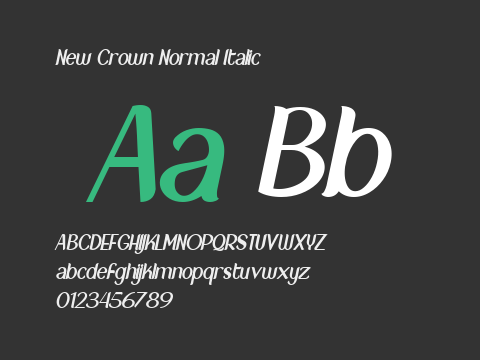 New Crown Normal Italic