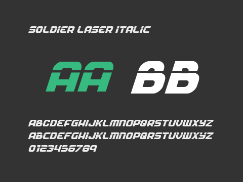 Soldier Laser Italic