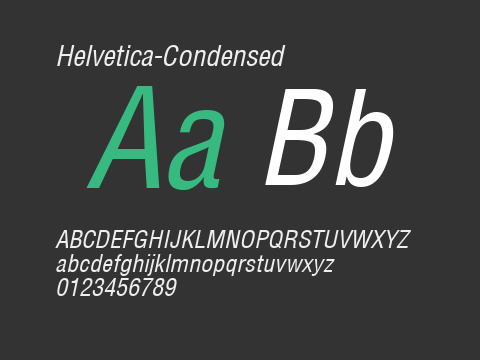 Helvetica-Condensed