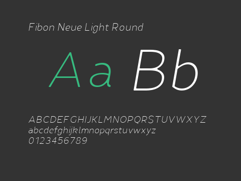 Fibon Neue Light Round