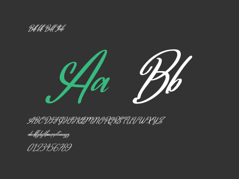 Belle fille Bold Italic