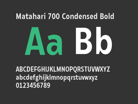 Matahari 700 Condensed Bold