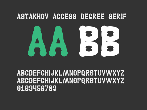 Astakhov Access Degree Serif