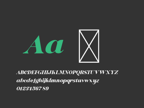 Buche Black Italic