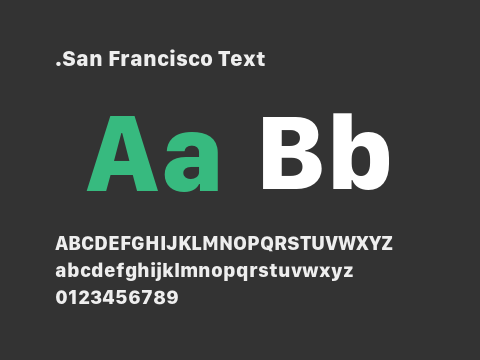 .San Francisco Text