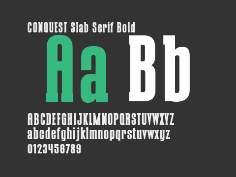 CONQUEST Slab Serif Bold