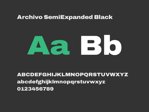 Archivo SemiExpanded Black