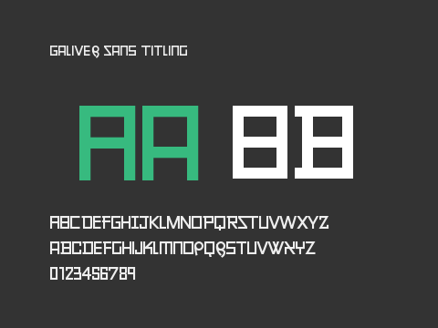 Galiver Sans Titling