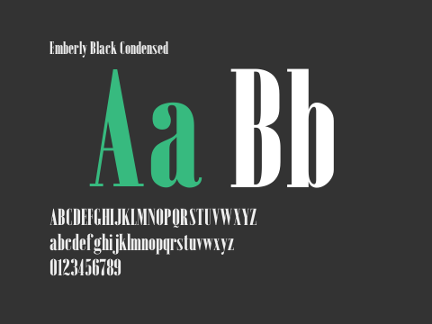 Emberly Black Condensed