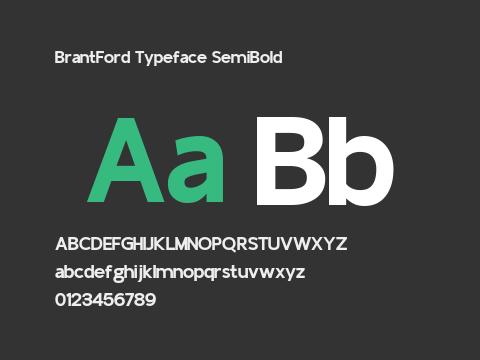 BrantFord Typeface SemiBold