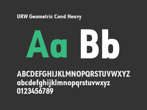 URW Geometric Cond Heavy