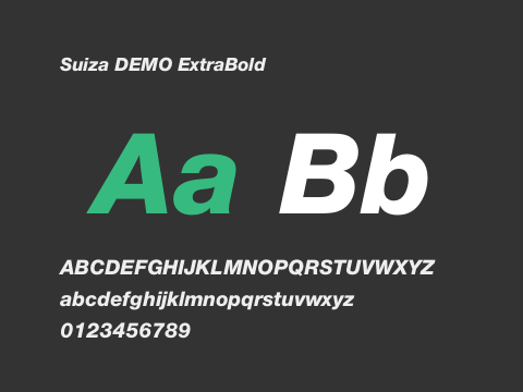 Suiza DEMO ExtraBold