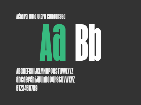 Agharti Bold Ultra Condensed