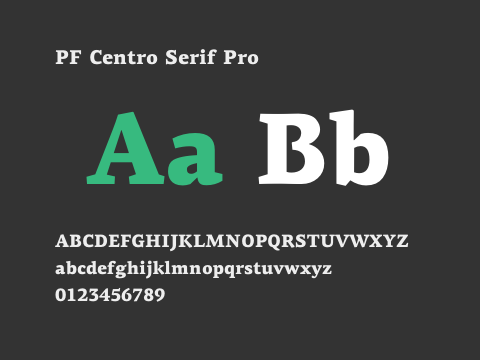 PF Centro Serif Pro