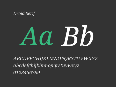 Droid Serif