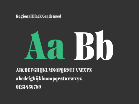 Regional Black Condensed