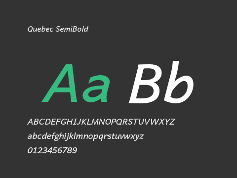 Quebec SemiBold