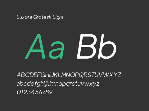 Luxora Grotesk Light