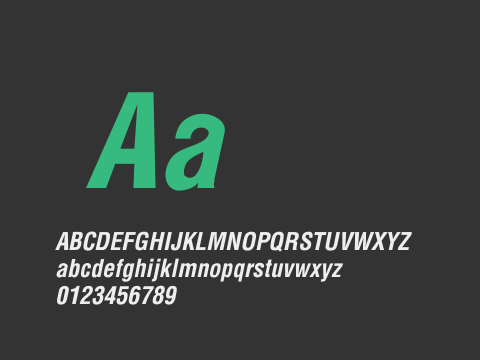 Holland Conden Bold Italic