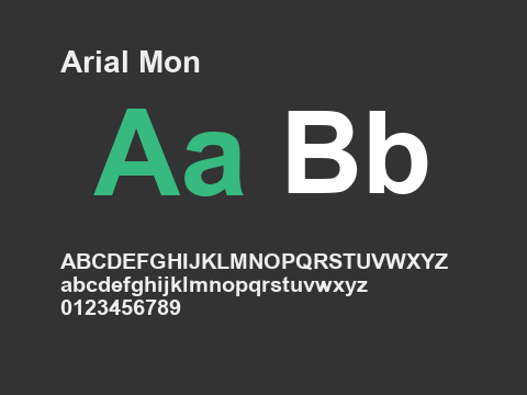 Arial Mon