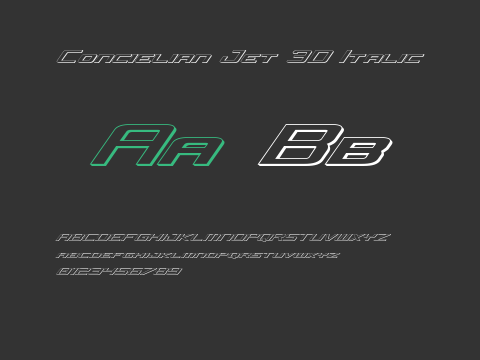 Concielian Jet 3D Italic