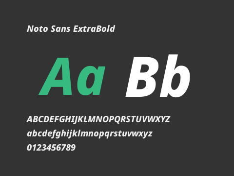 Noto Sans ExtraBold