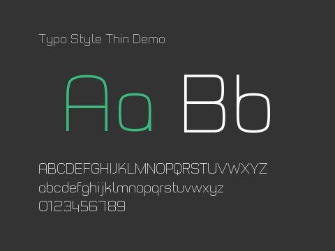 Typo Style Thin Demo