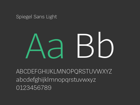 Spiegel Sans Light