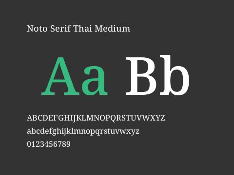 Noto Serif Thai Medium