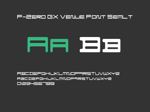 F-Zero GX Venue Font SemLt