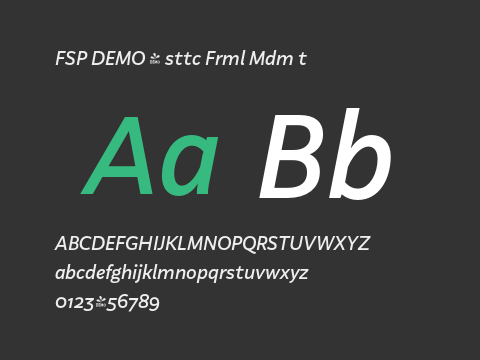 FSP DEMO - sttc Frml Mdm t