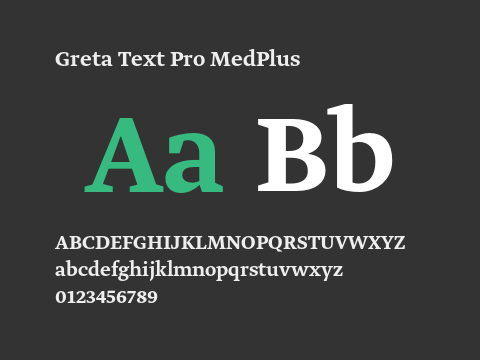 Greta Text Pro MedPlus