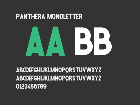 PANTHERA MONOLETTER