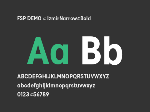 FSP DEMO - IzmirNarrow-Bold