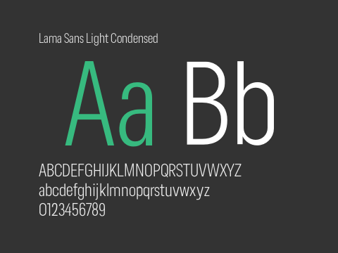 Lama Sans Light Condensed