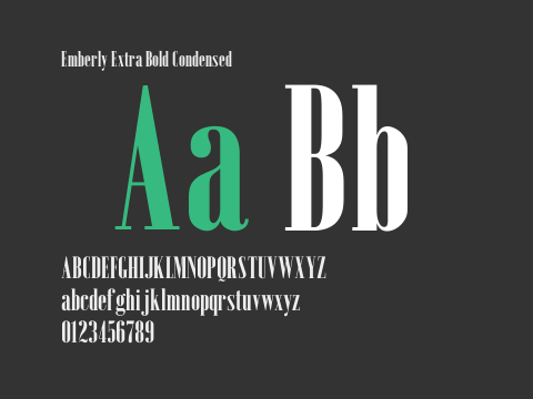 Emberly Extra Bold Condensed