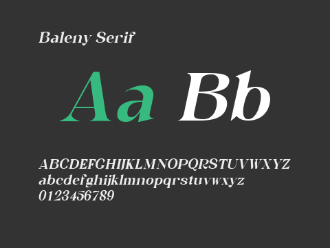 Baleny Serif