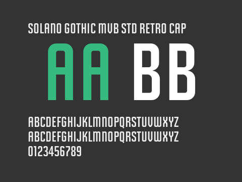 Solano Gothic MVB Std Retro Cap