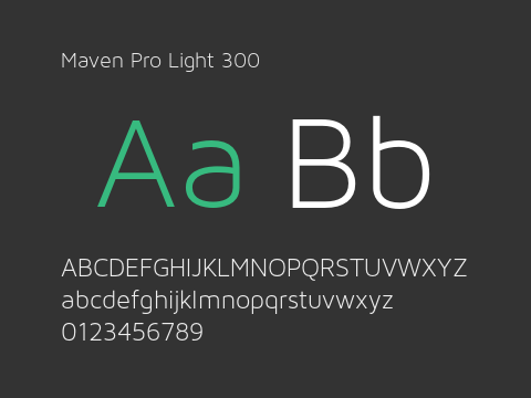 Maven Pro Light 300