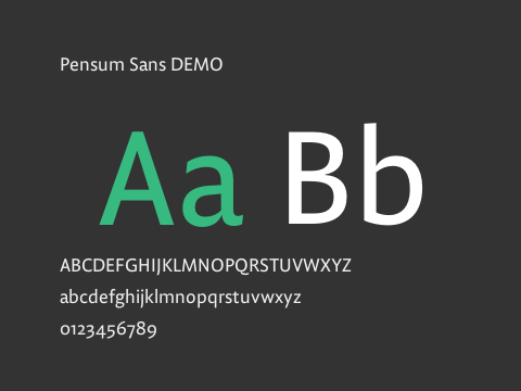 Pensum Sans DEMO