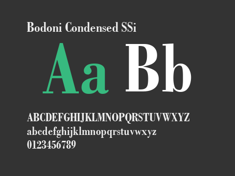 Bodoni Condensed SSi