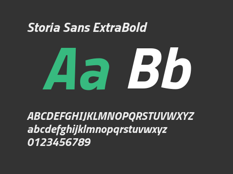 Storia Sans ExtraBold